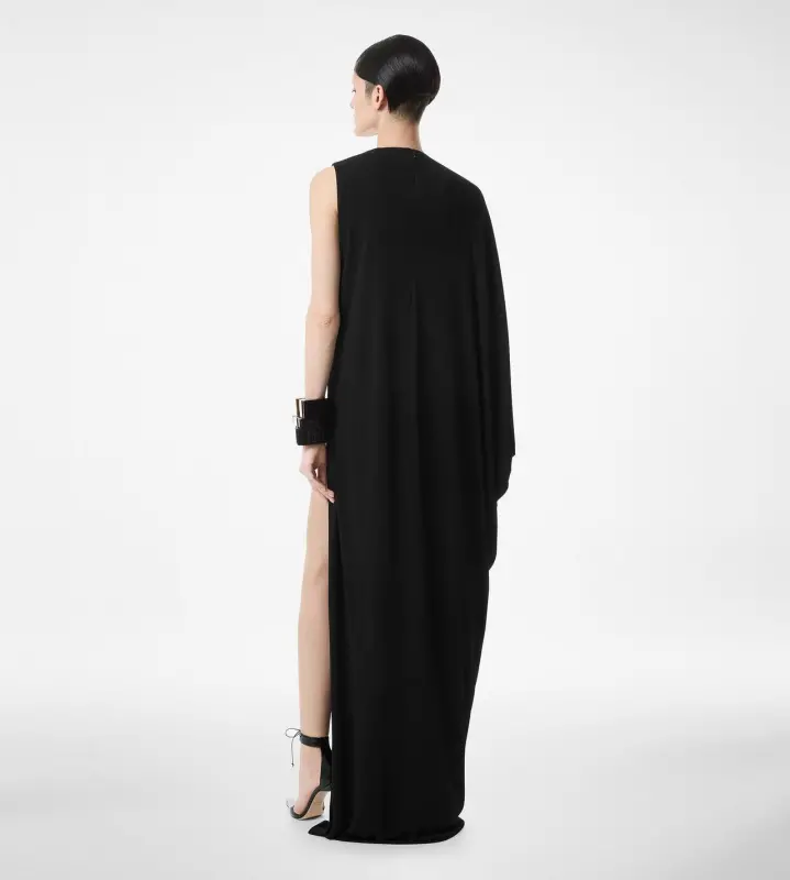 CREPE JERSEY EVENING DRESS BLACK online